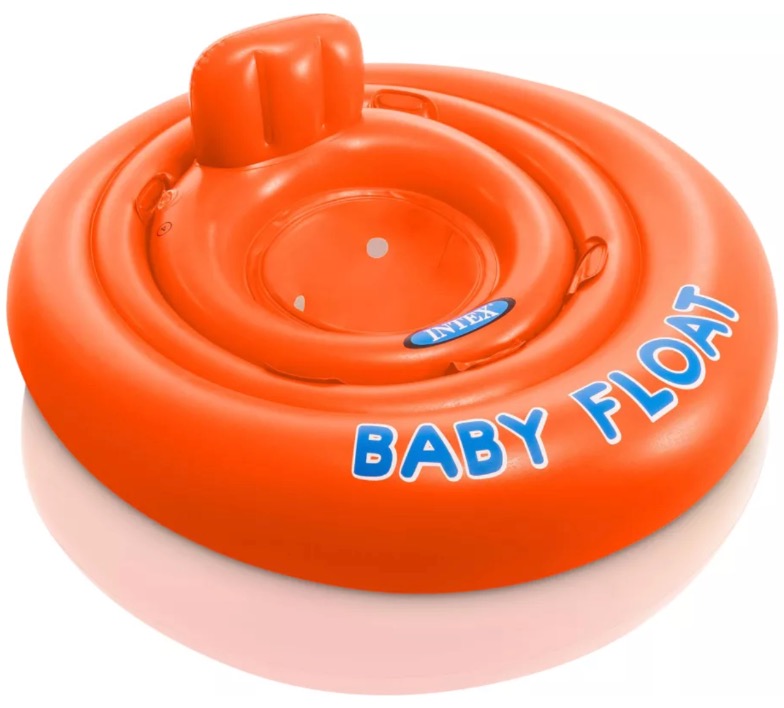 Barcuta gonflabila pentru copii 1-2 ani Intex MY BABY FLOAT Orange